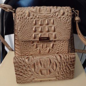 Beige Brahmin purse and wallet